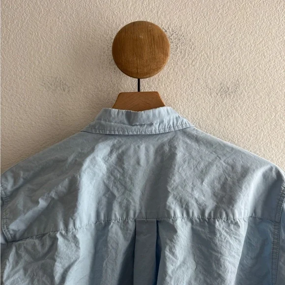 The Frankie Shop Blue Oversized Button Down Shirt One Size - Picture 4 of 7